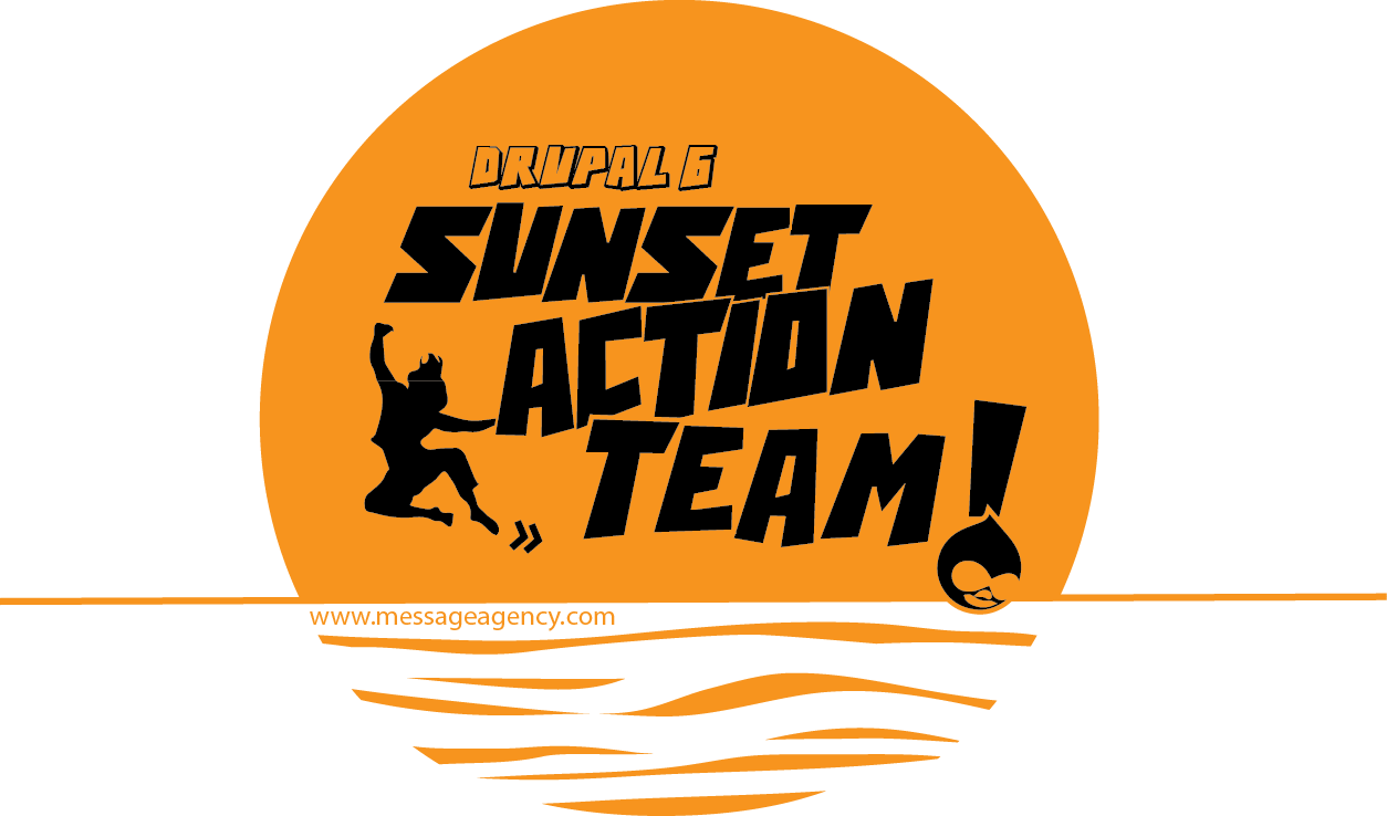 Drupal 6 Sunset Action Team logo